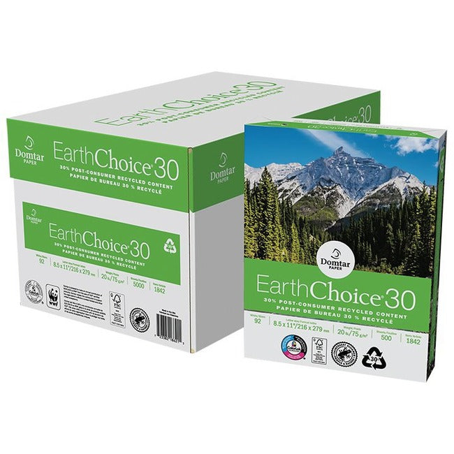 Domtar EarthChoice 30 Office Paper 8-1/2" x 14" 500 sheets/pkg