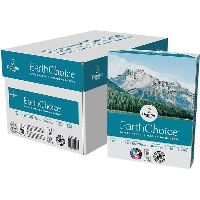 Domtar EarthChoice Office Paper 92B 20 lb 3-Hole Letter White 500/pkg