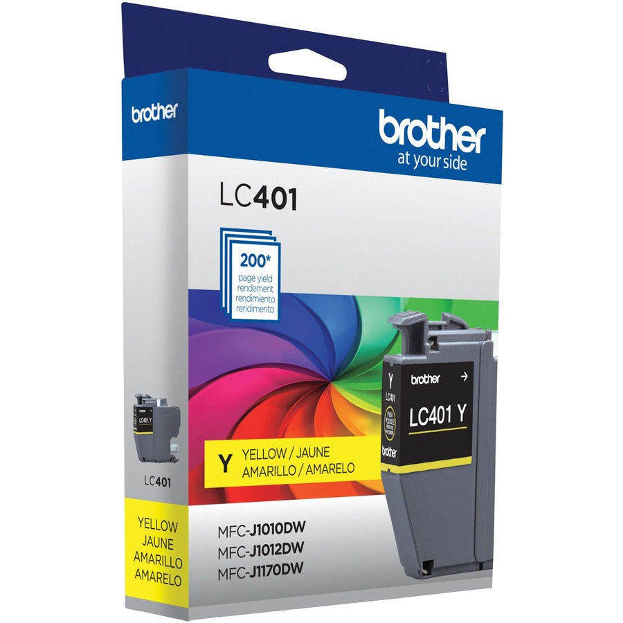 Brother LC401YS Original Standard Yield Inkjet Ink Cartridge - Single Pack - Yellow - 1 Each - LC401YS