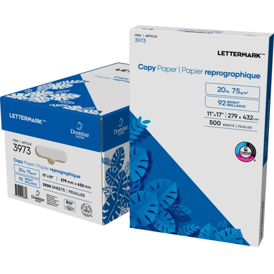 Domtar Copy Paper 92Brightness 20lb 11" x 17" 500/pkg