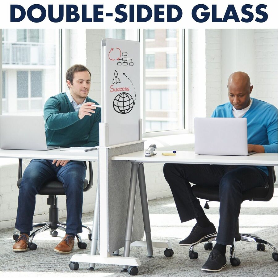 Quartet Agile Glass Dry-Erase Easel - Q293066W