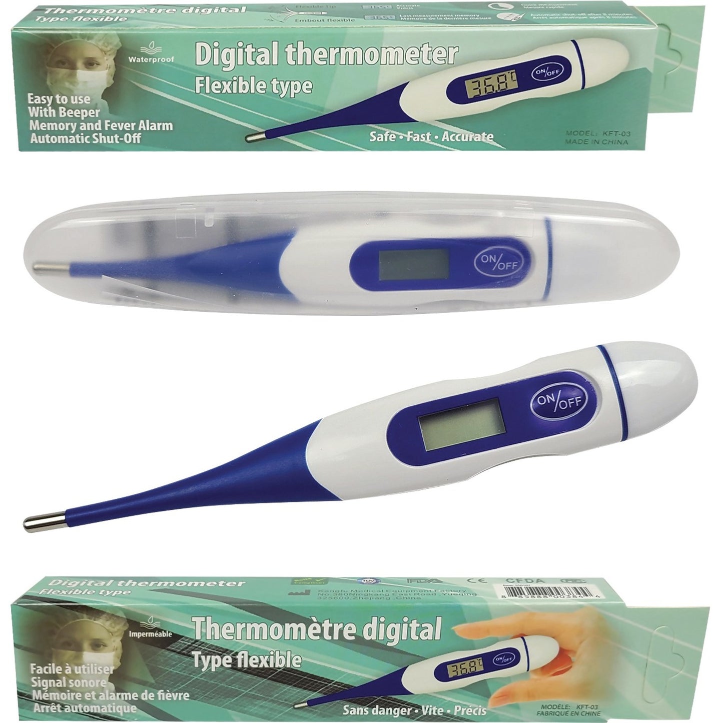 First Aid Central 550107 Digital Thermometer