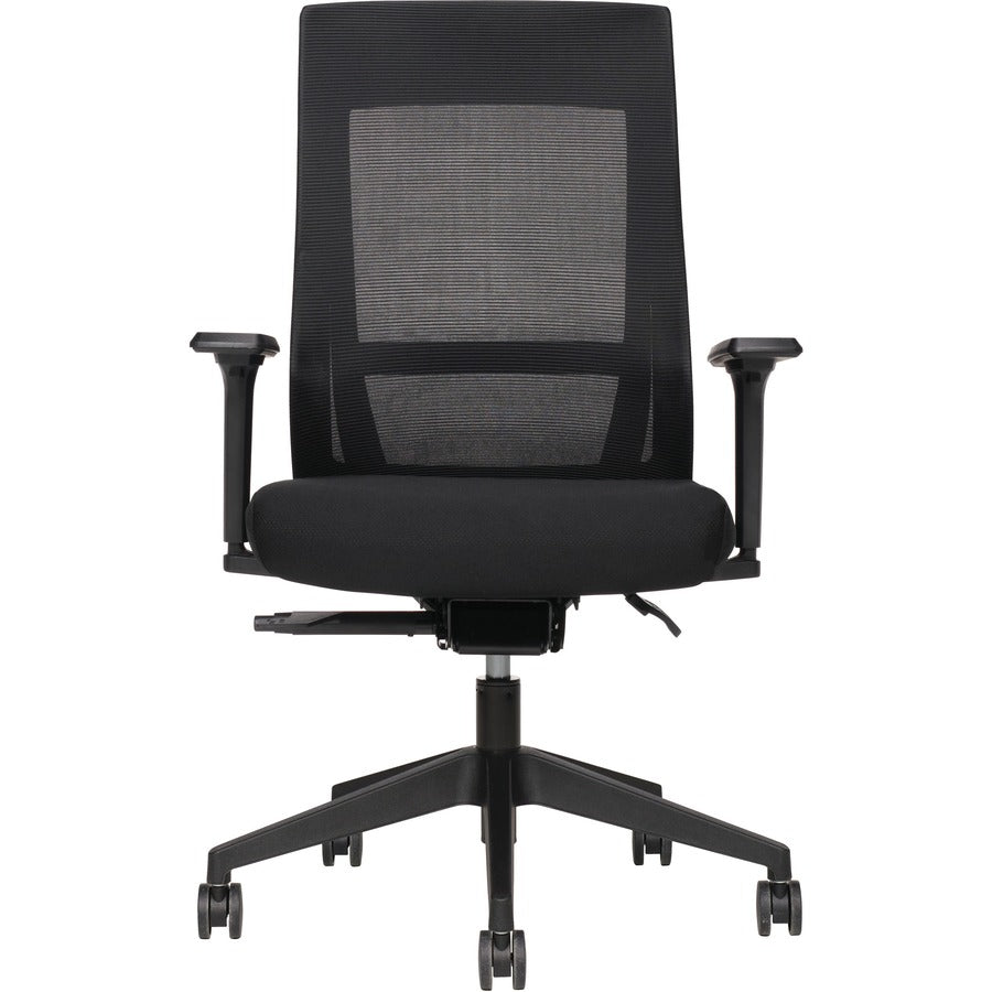 Offices To Go Zim Synchro-Tilter Chair High Back Mesh Black - OTG11351B