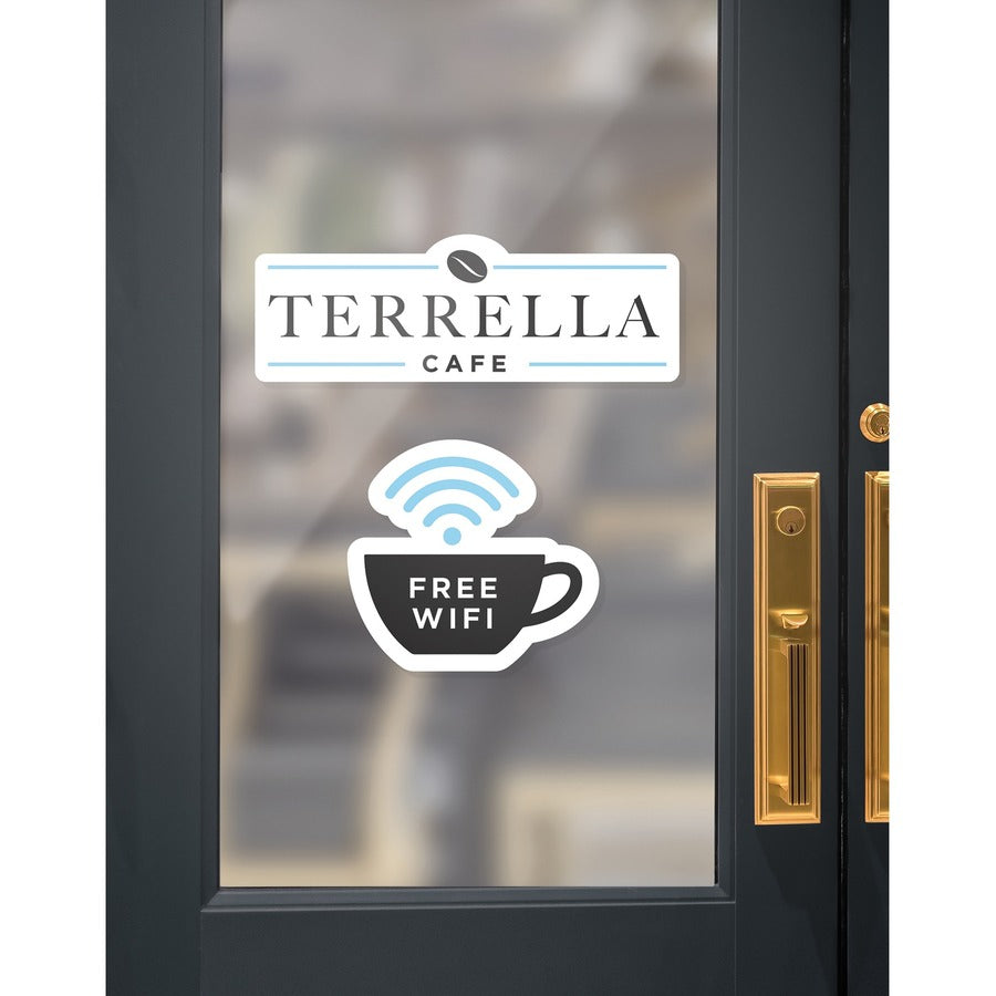 Avery® Print-to-the-Edge Cling-On Labels 8-1/2" x 11" White 8/pkg - 22844