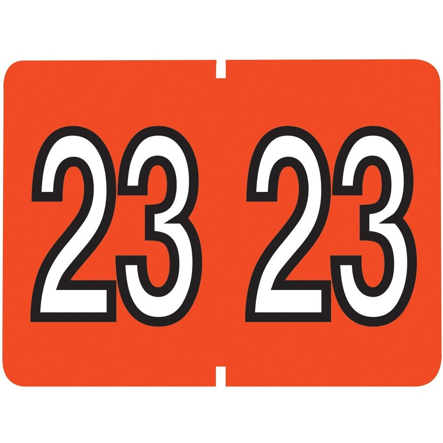 Pendaflex End Tab Year Labels - 2023 - Orange - 500/Pack - 06723