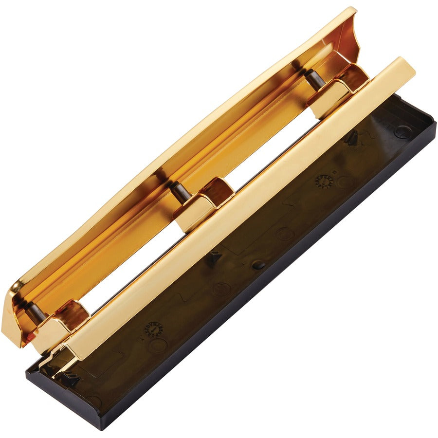 Bostitch Executive Three-Hole Punch 12 Sheets Gold - HP12-GOLD
