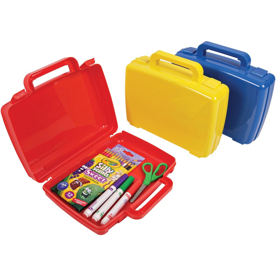 Deflecto Antimicrobial Storage Case Red - 39506RED