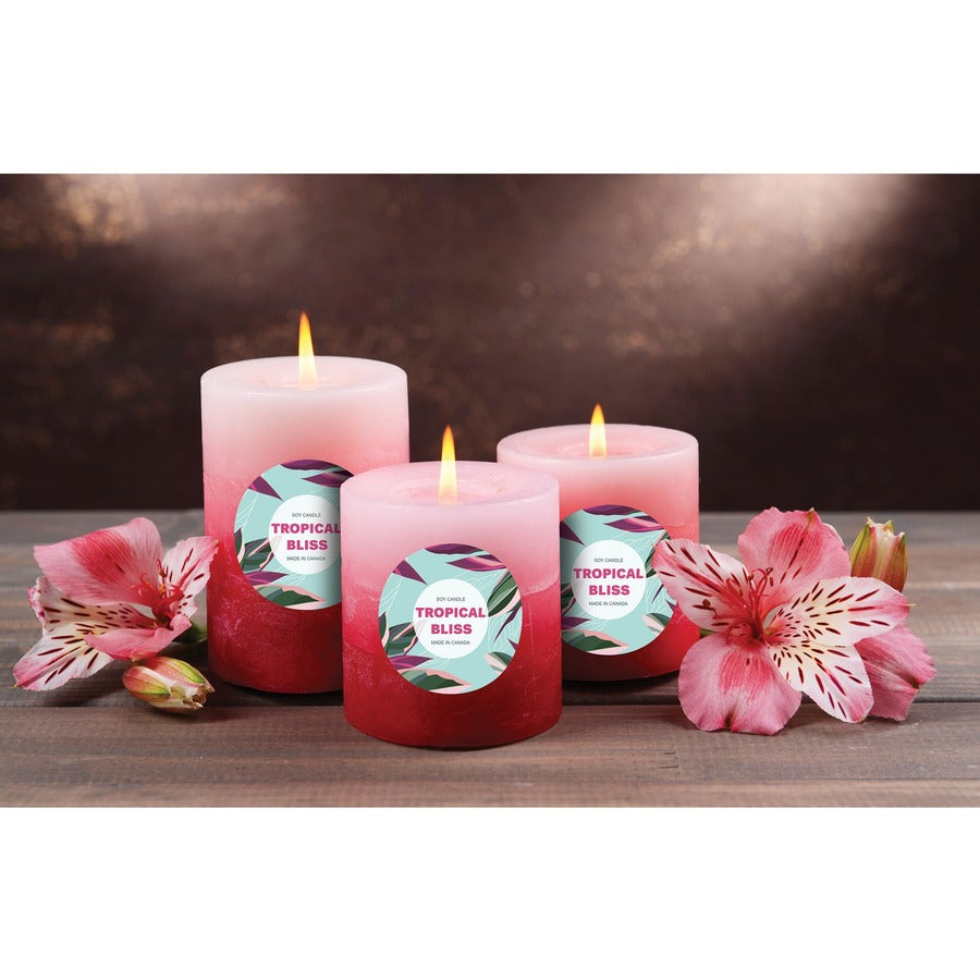 Avery® Glossy White Round Soap and Candle Labels 2" Diameter, Permanent Adhesive, for Laser Printers - 22840