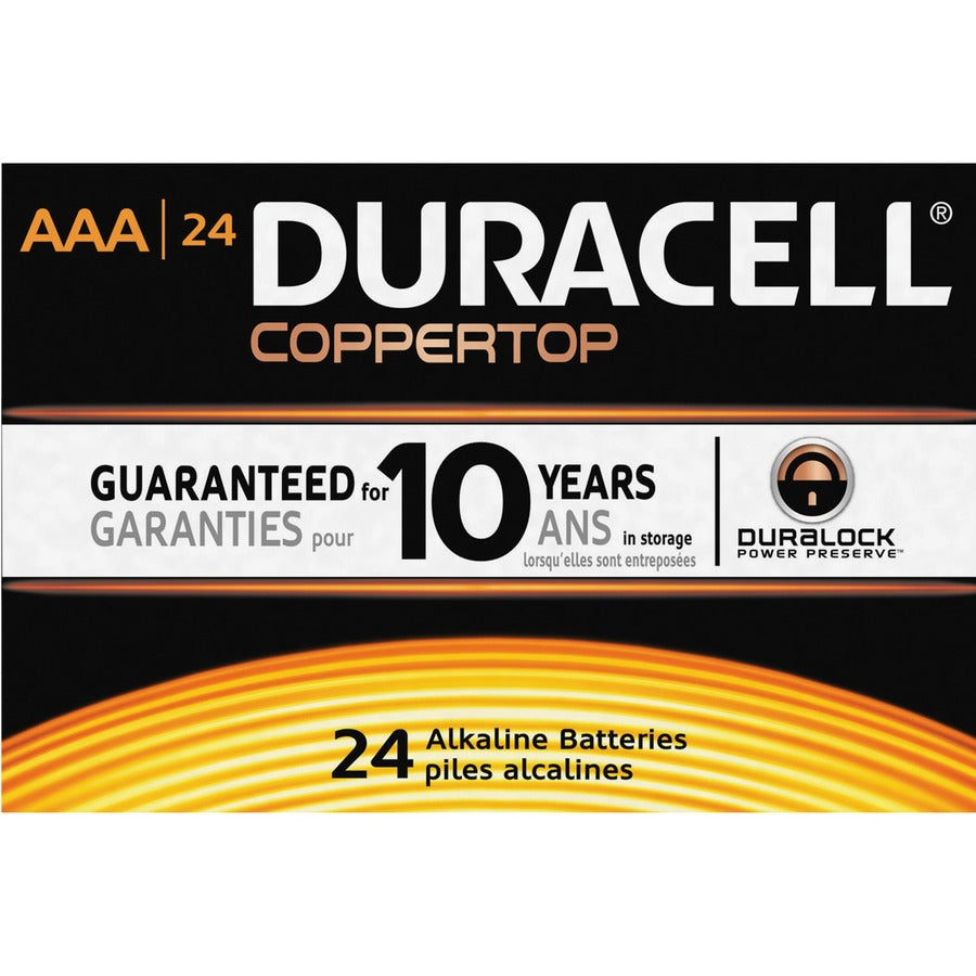 Duracell Coppertop Alkaline AAA Battery - MN2400 - DURMN2400BKD