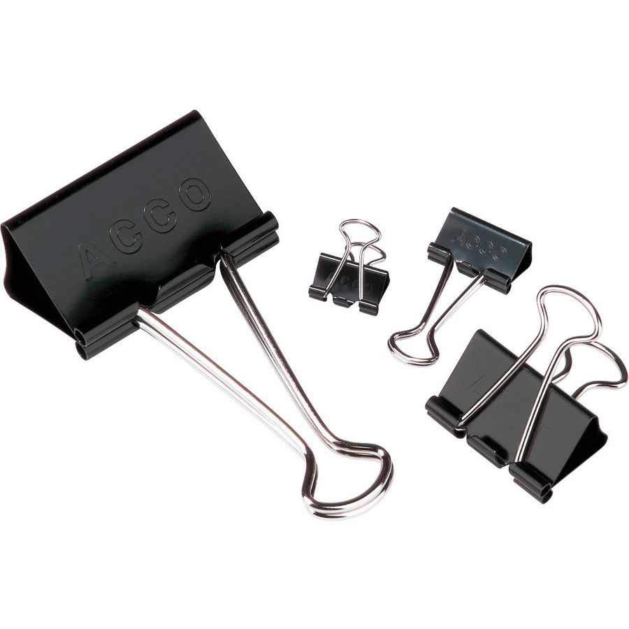 ACCO Medium Foldback Binder Clips 1 1/4" wide (5/8" capacity) - ACC72050