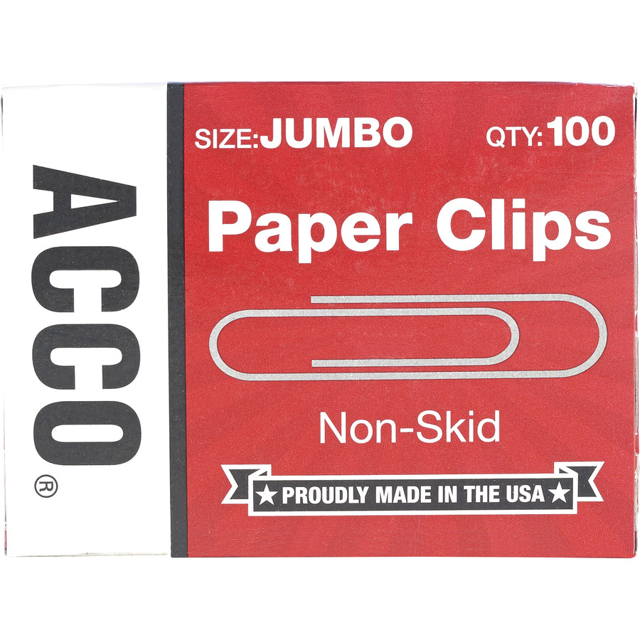 ACCO Economy Jumbo Non-Skid Paper Clips - ACC72585