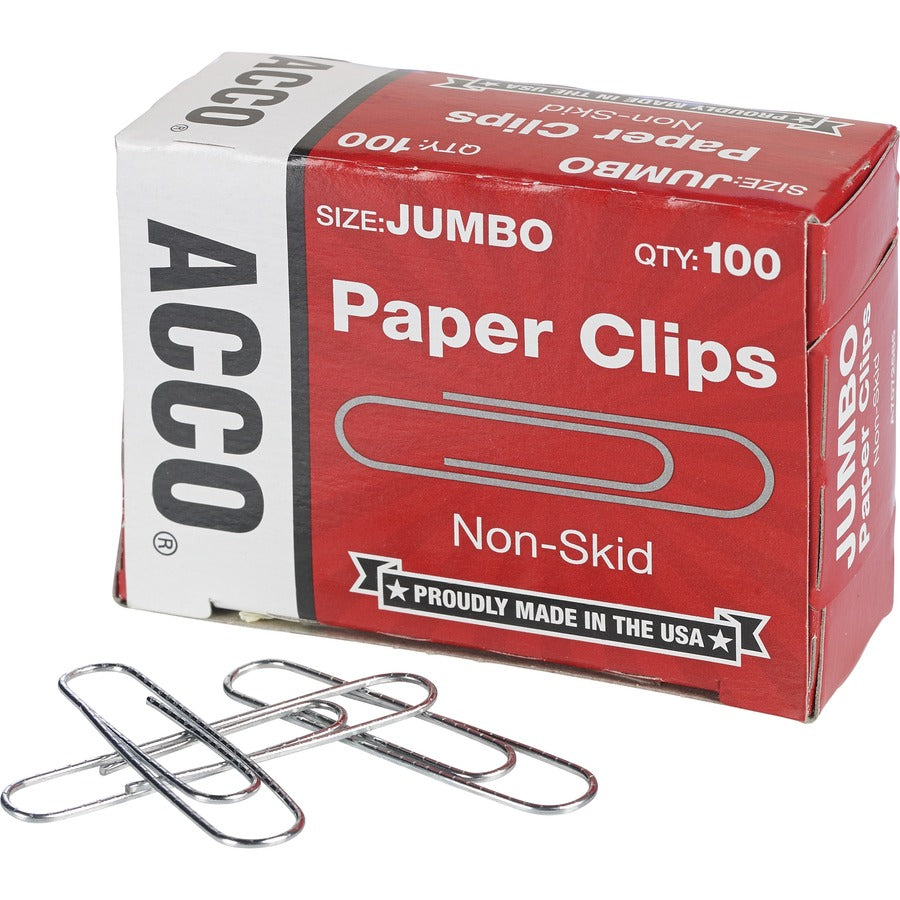 ACCO Economy Jumbo Non-Skid Paper Clips - ACC72585