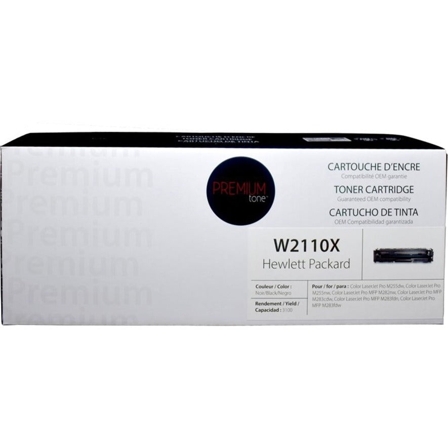 Premium Tone Toner Cartridge - Alternative for Hewlett Packard W2110X - Black - NCHPW2110X