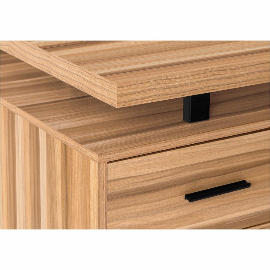 Monarch Specialties Computer Desk - 70"L / Reclaimed Wood / Black Metal / L/R - I7612