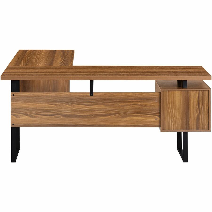 Monarch Specialties Computer Desk - 70"L / Walnut / Black Metal / L/R Face - I 7610