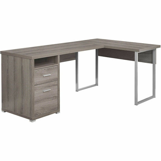 Monarch Specialties Computer Desk - 80"L / Dark Taupe Left Or Right Facing