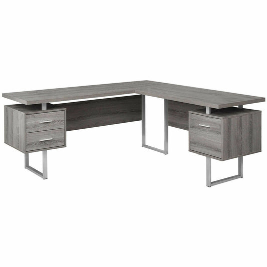 Monarch Specialties Computer Desk - 70"L / Dark Taupe Left OR Right Facing