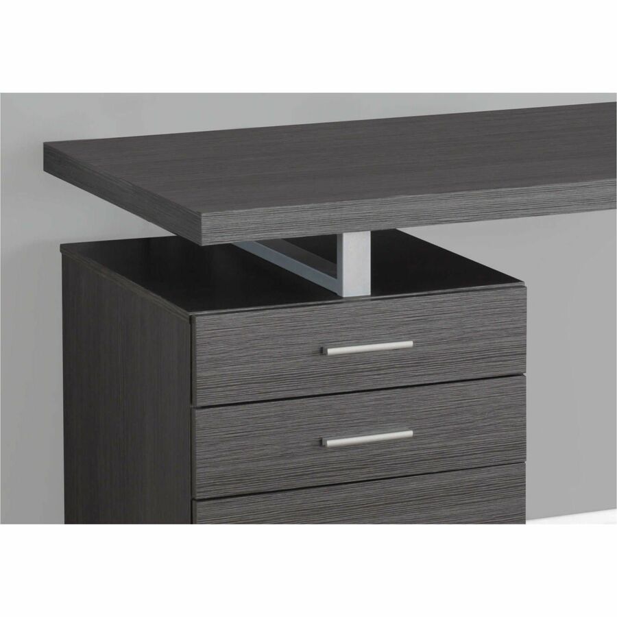 Monarch Specialties Computer Desk - 48"L / Grey Left Or Right Facing - I 7426