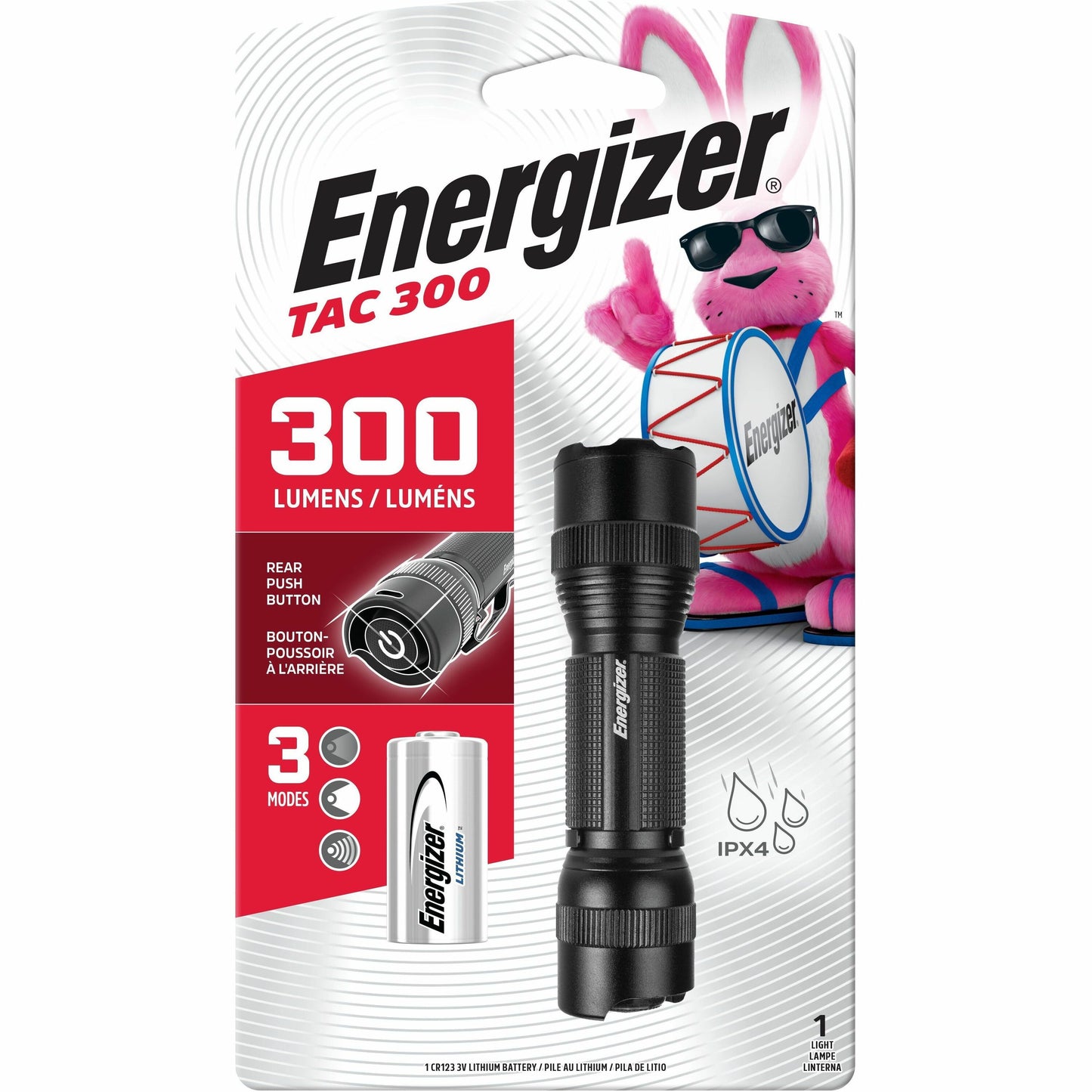 Energizer TAC 300 LED Tactical Metal Flashlight