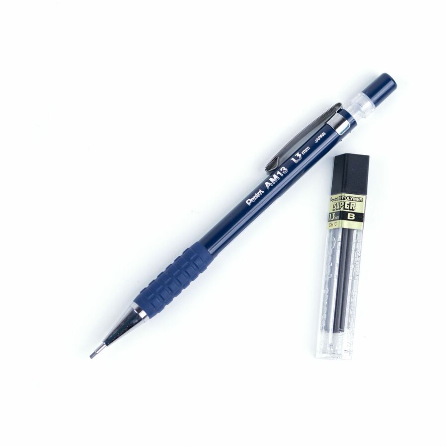 Pentel AM13 1.3mm Heavy Duty Mechanical Pencil and CH13-HB Lead - AM13LBP