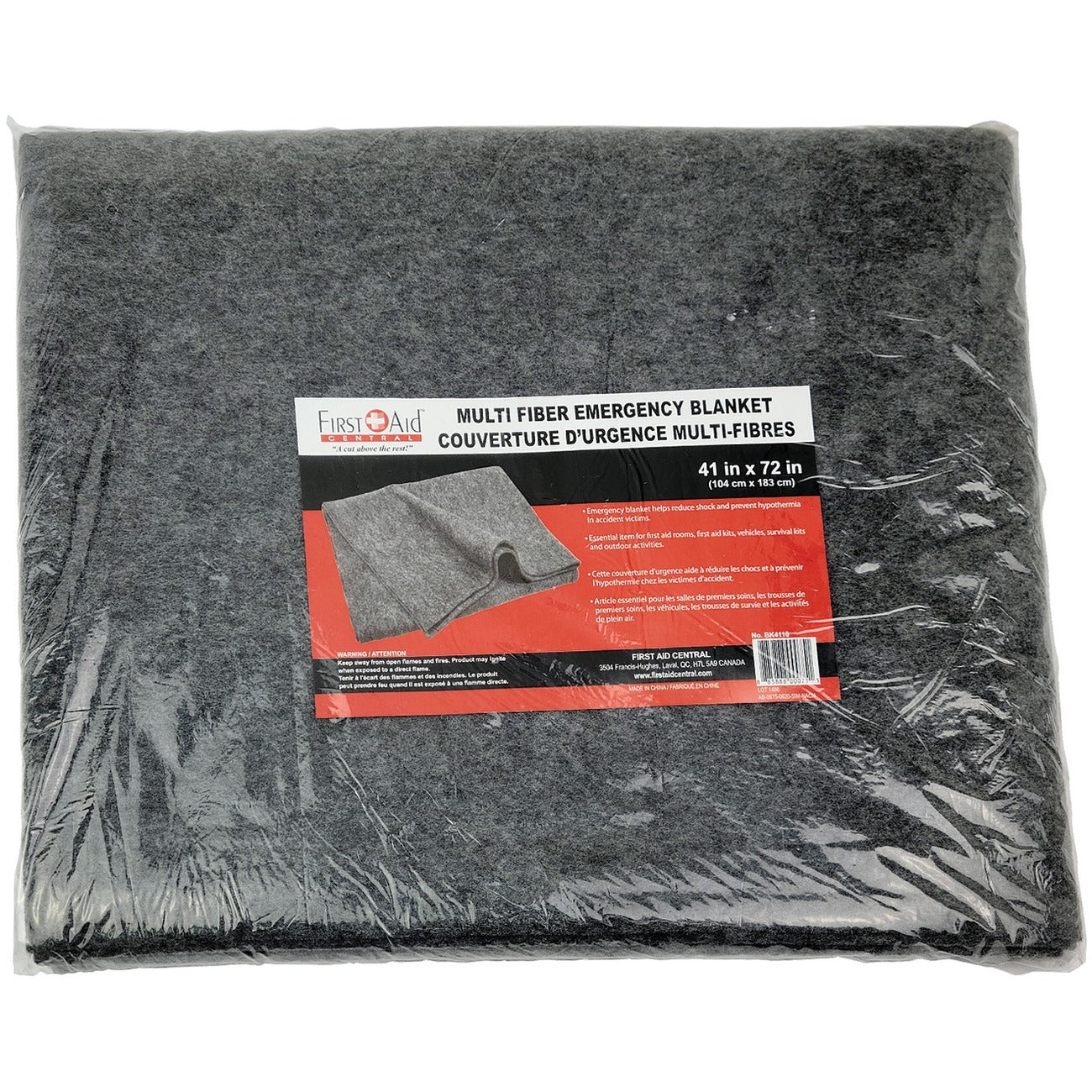 First Aid Central BK4110 Emergency Blanket