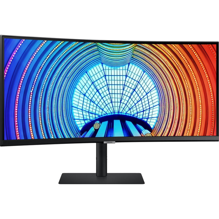 Samsung ViewFinity S6 S34A654UBN 34" Class UW-QHD Curved Screen LCD Monitor - 21:9 - Black - LS34A654UBNXGO