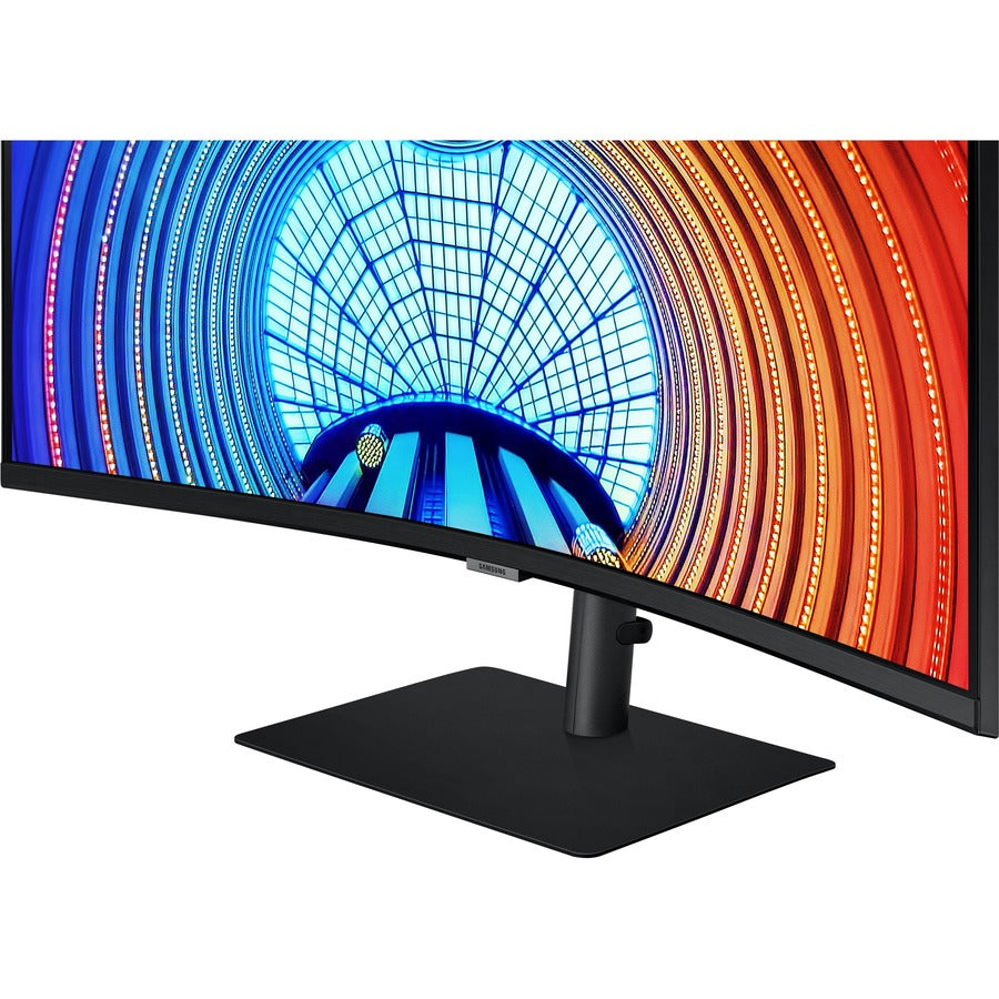 Samsung ViewFinity S6 S34A654UBN 34" Class UW-QHD Curved Screen LCD Monitor - 21:9 - Black - LS34A654UBNXGO
