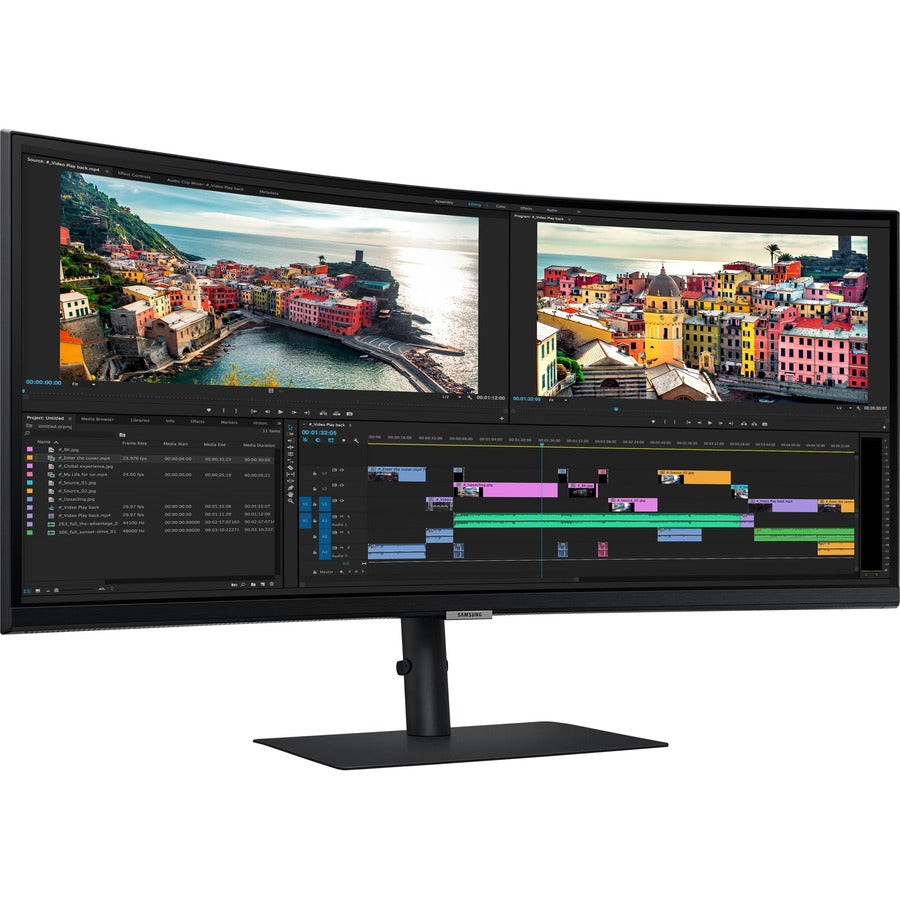 Samsung ViewFinity S6 S34A654UBN 34" Class UW-QHD Curved Screen LCD Monitor - 21:9 - Black - LS34A654UBNXGO