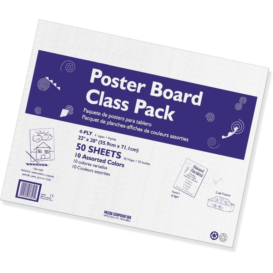 Dixon Pacon Poster Board Class Pack - P0076347