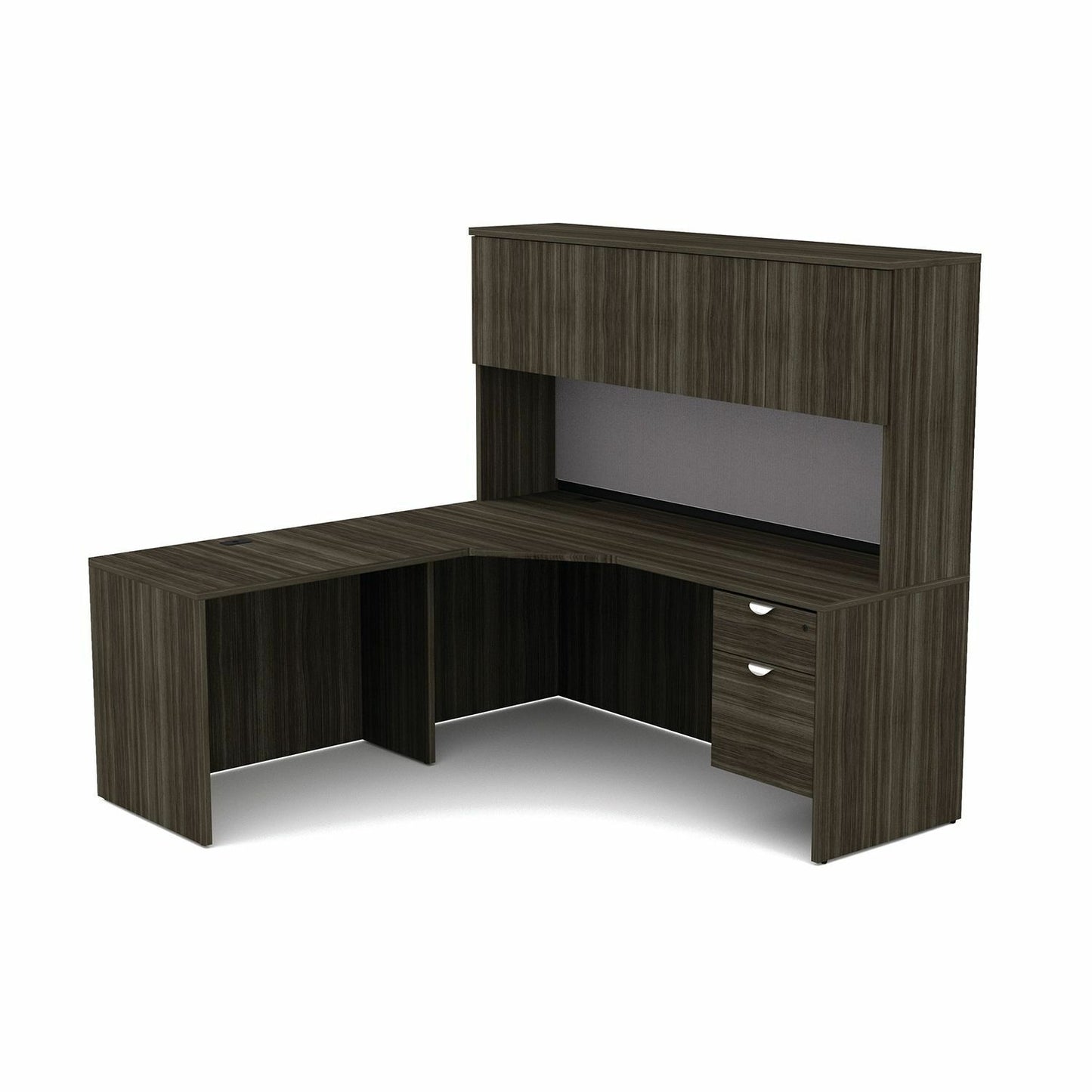 HDL L-Shape Work Station with Left Bridge Return