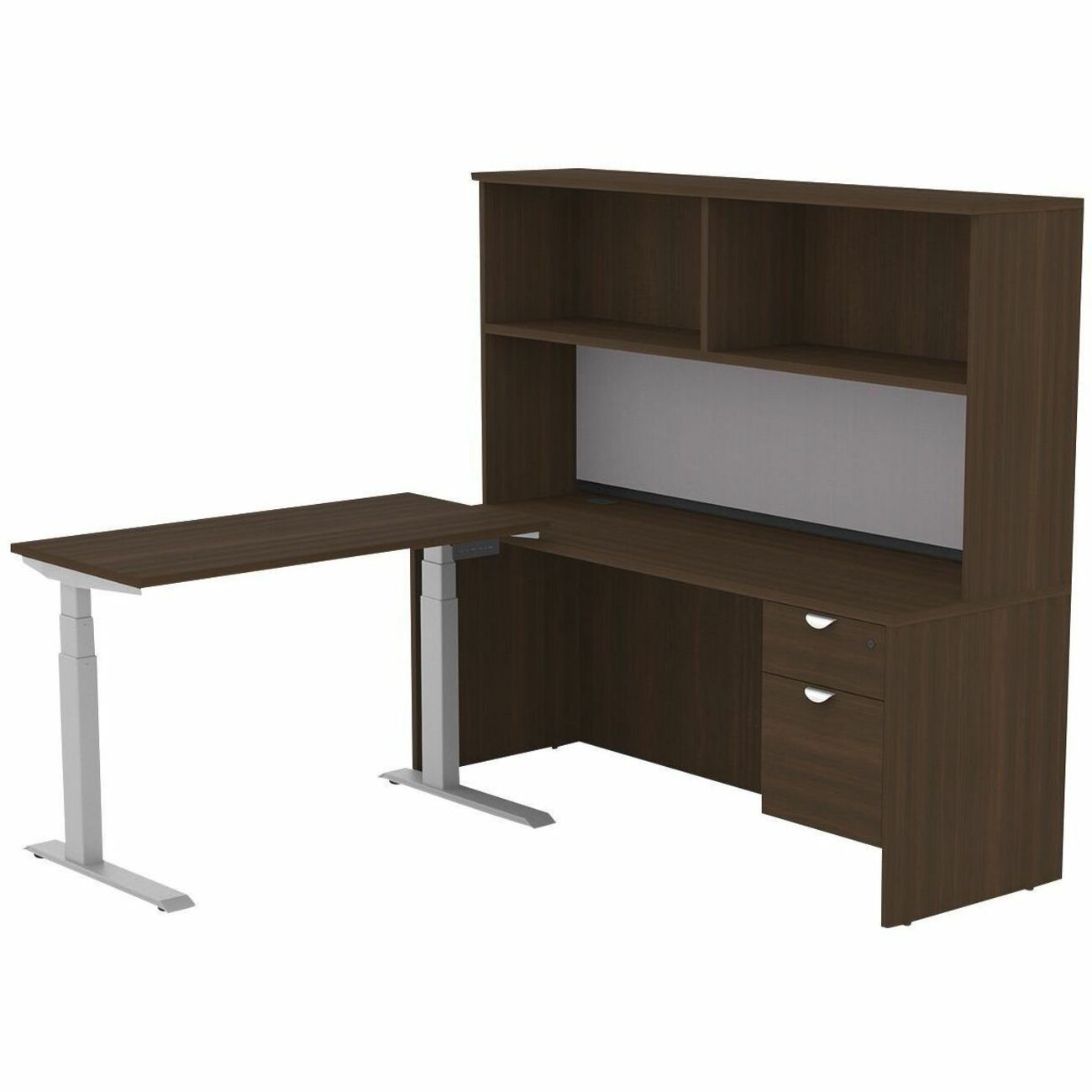 HDL Height Adjustable L-Work Station
