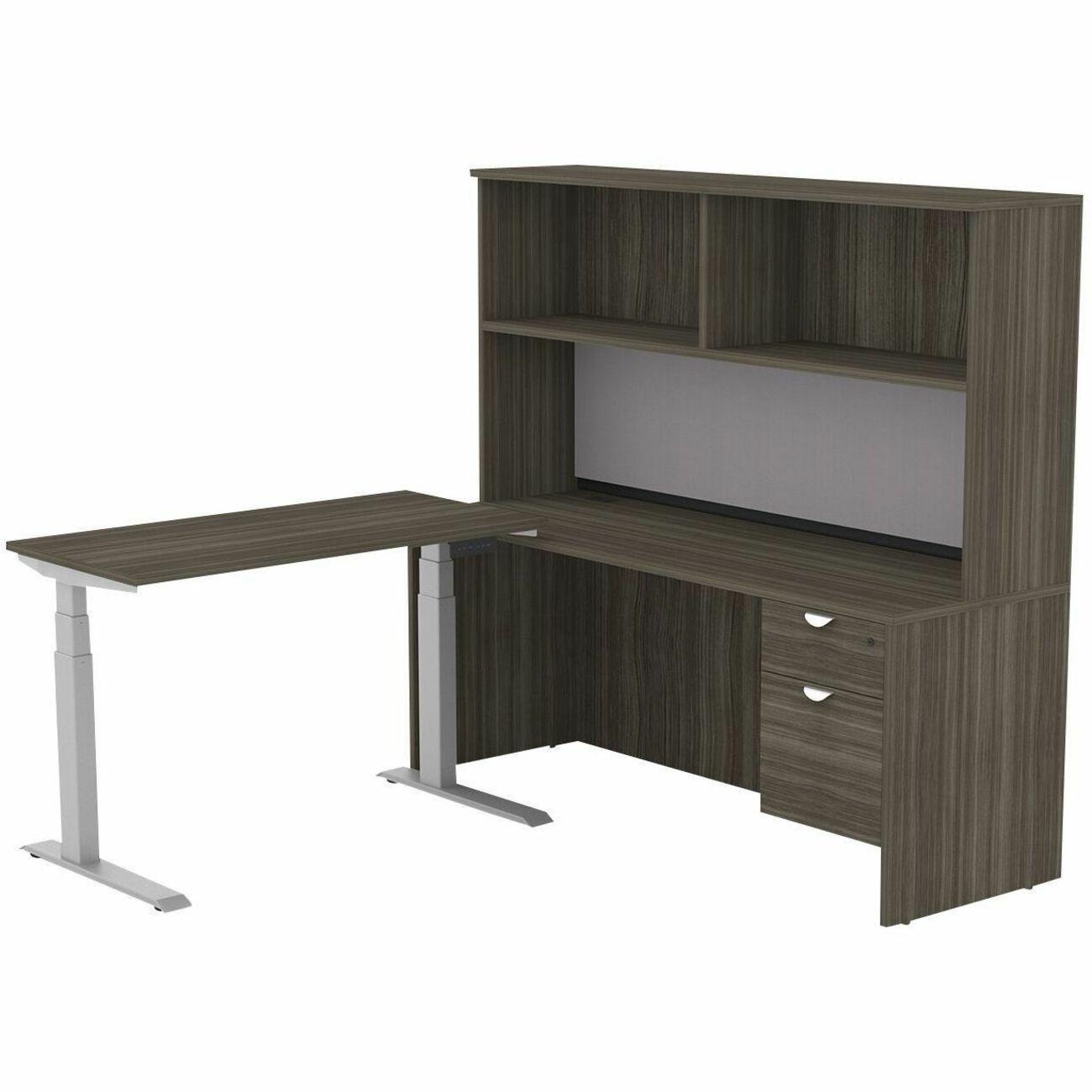 HDL Height Adjustable L-Work Station