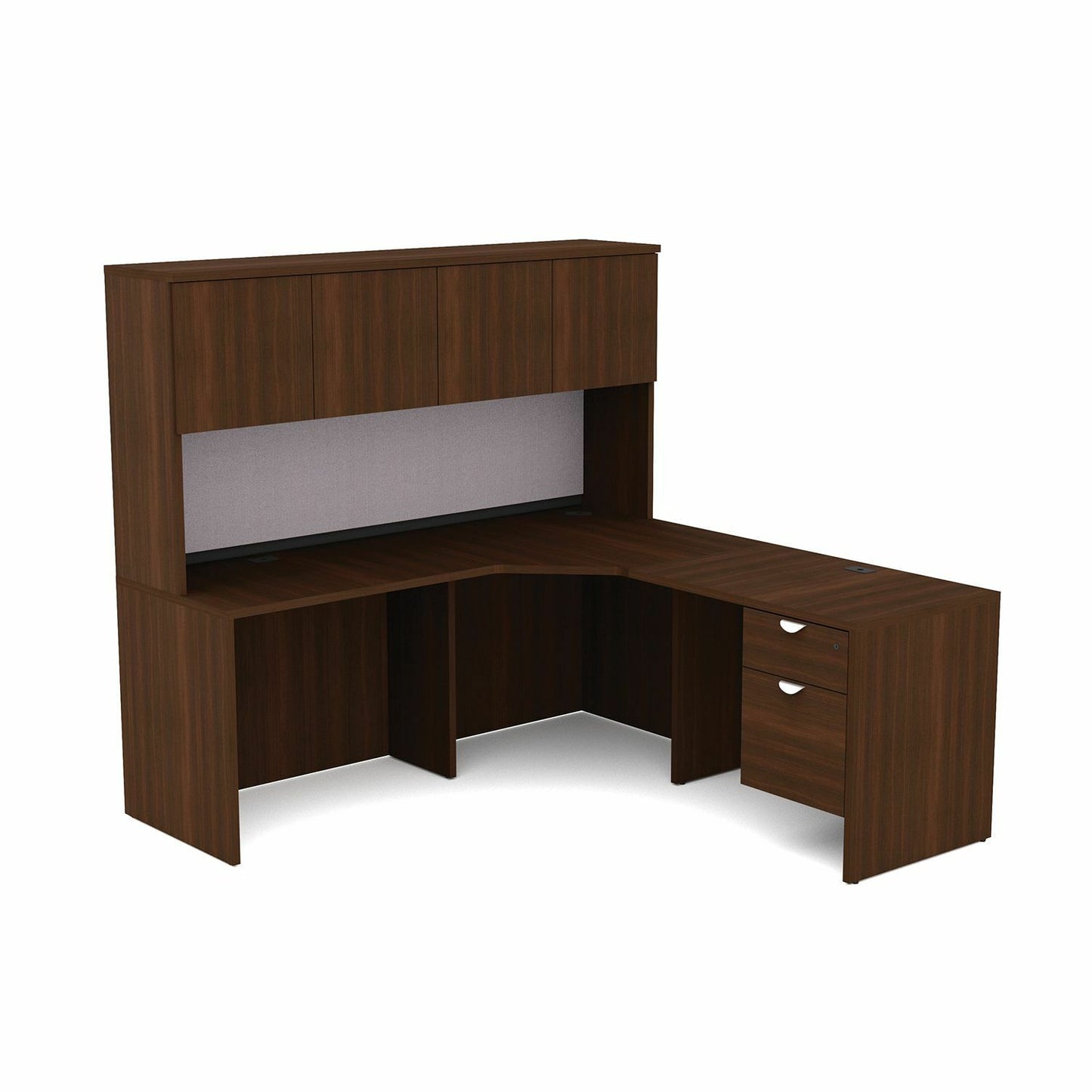 HDL L-Shape Work Station with Right Bridge Return