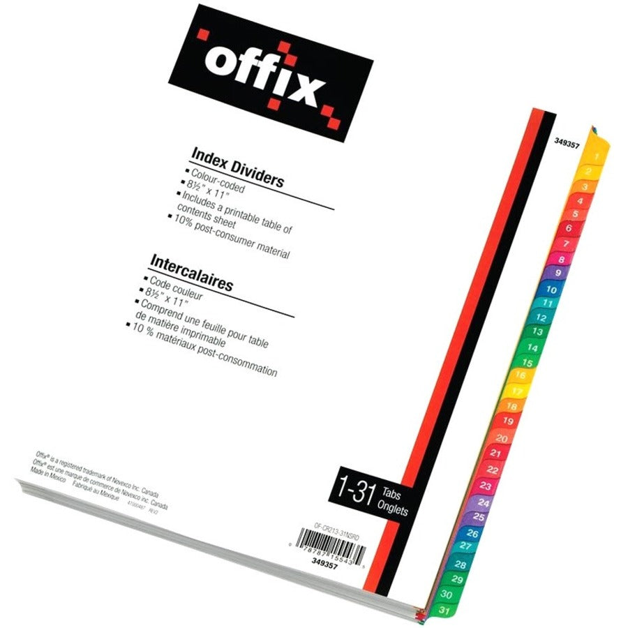 Novexco 349357 Index Divider