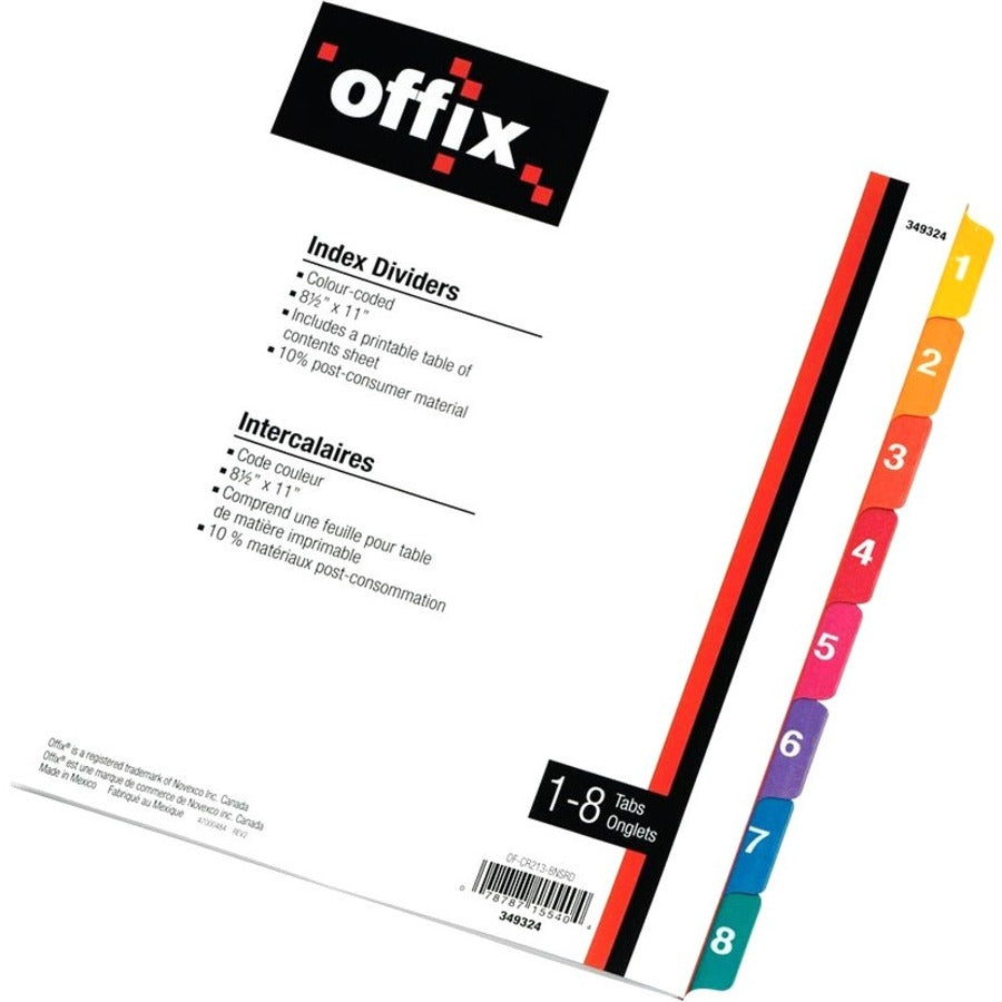 Novexco 349324 Index Divider