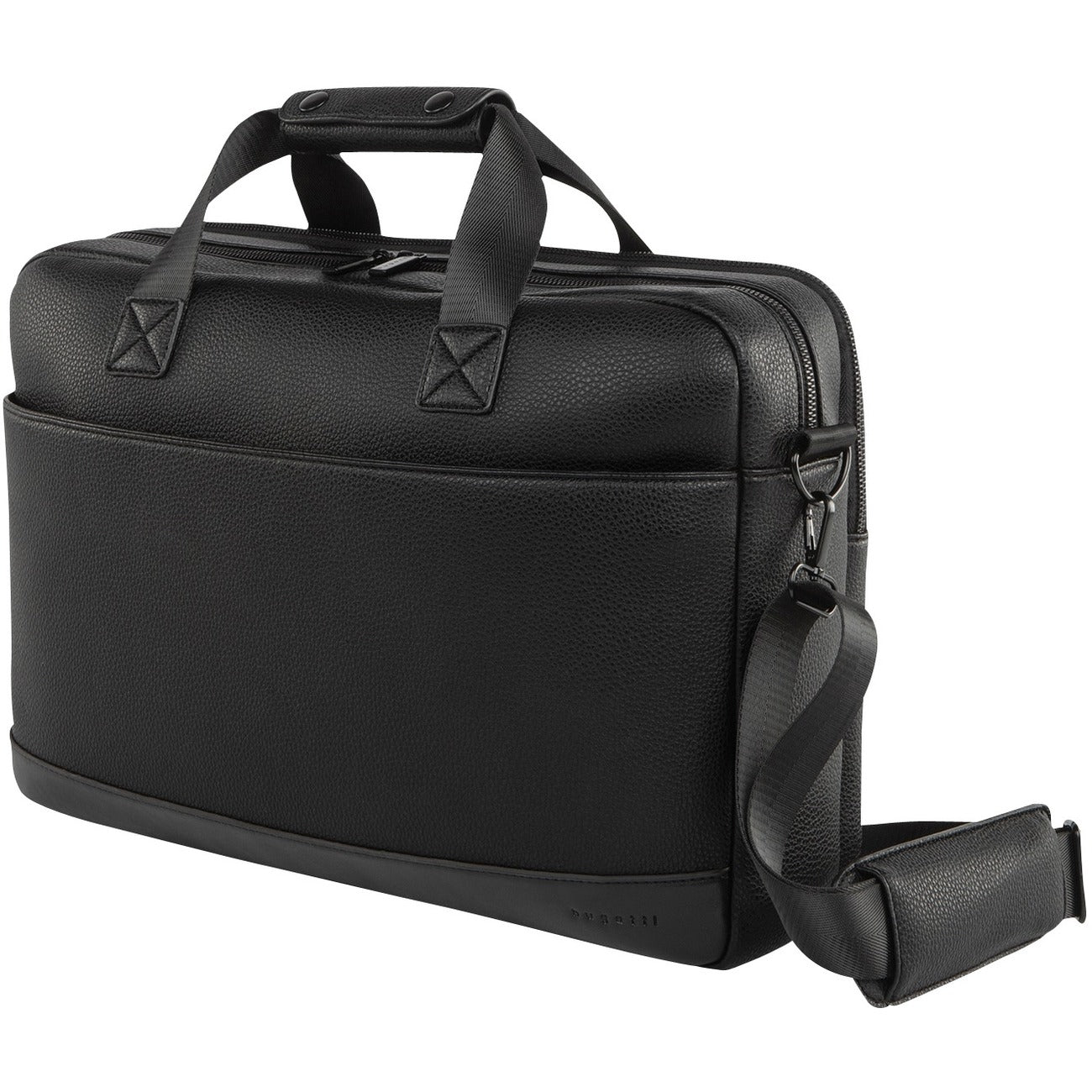 bugatti Central Carrying Case (Briefcase) for 15.6" Notebook, Tablet, Smartphone, Accessories - Black