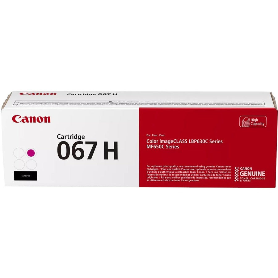 Canon 067 Original High Yield Laser Toner Cartridge - Magenta - 1 Each - 5104C001