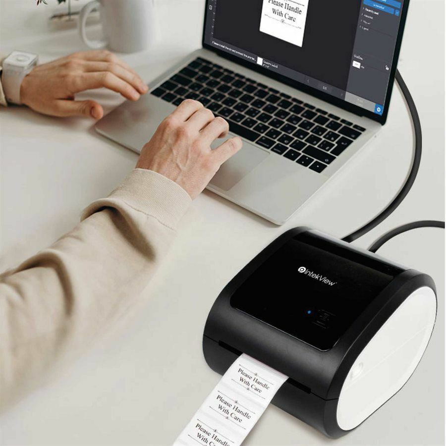 IntekView Business Direct Thermal Printer - Monochrome - Label Print - Bluetooth - TLP100