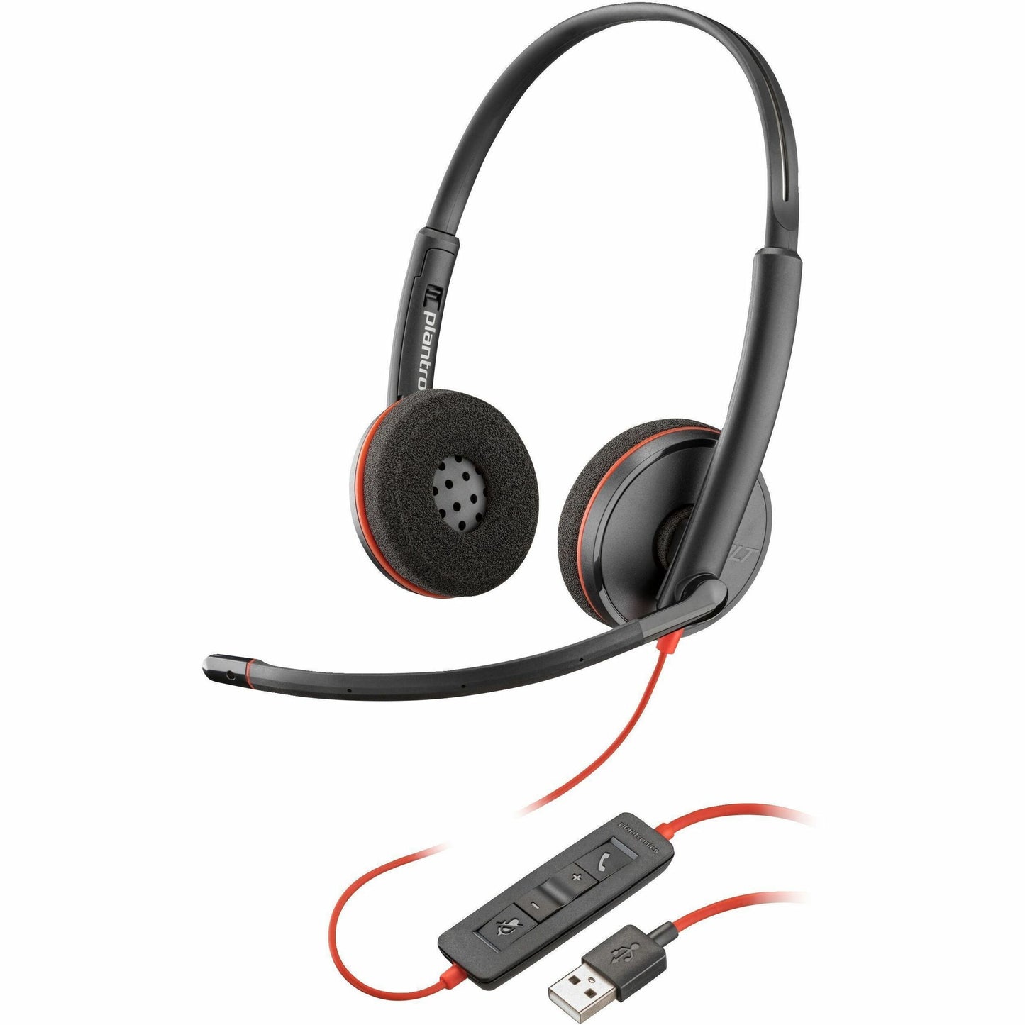 Poly Blackwire 3220 Stereo USB-A Headset (Bulk)