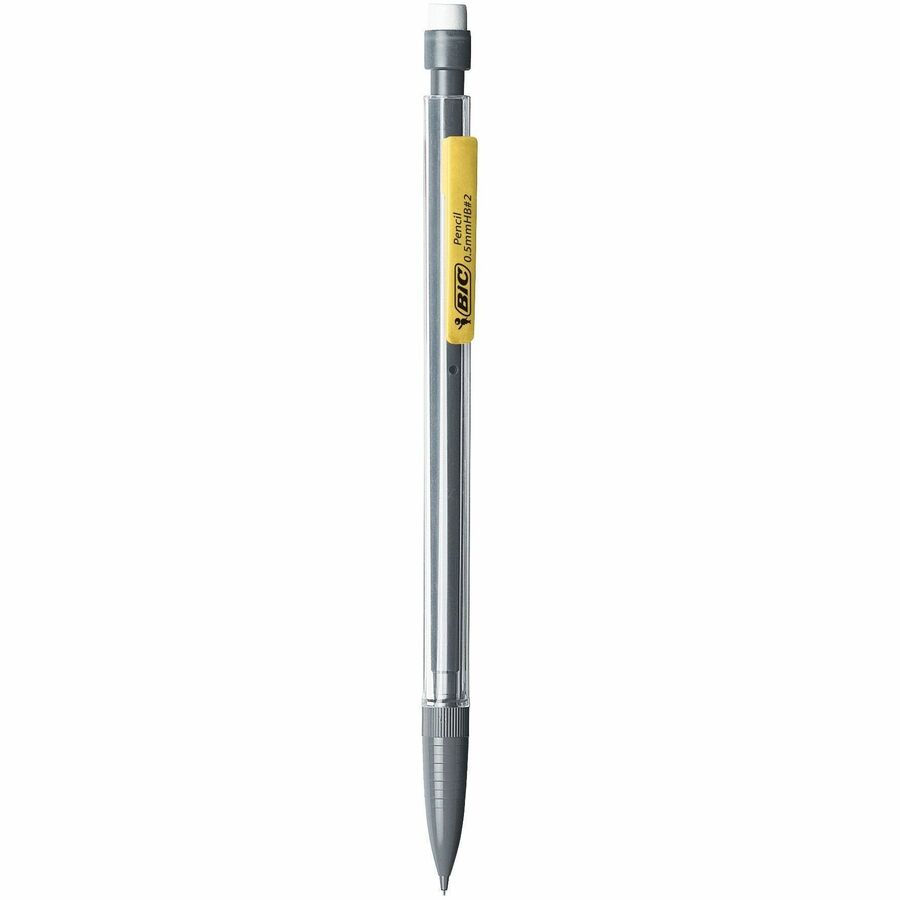 BIC Extra-Precision Mechanical Pencil, HB Lead, Metallic Barrel, Fine Point (0.5 mm), Black, 12-Count - MPF11 BLK-CA