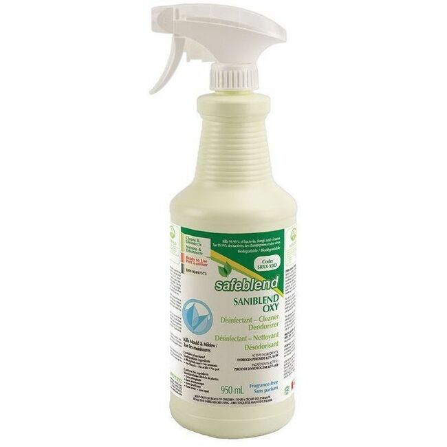 Safeblend Saniblend Oxy Disinfectant Cleaner Deodorizer