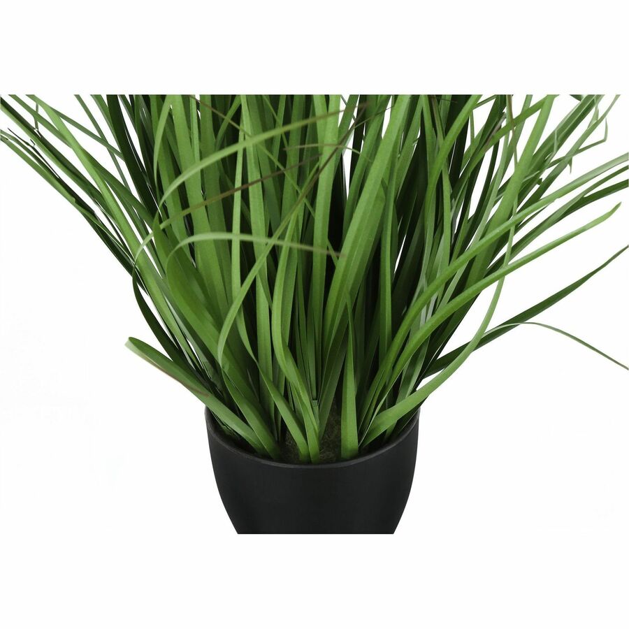 Monarch Specialties Artificial Plant - 23"H / Indoor Grass In A 4" Black Pot - I9575
