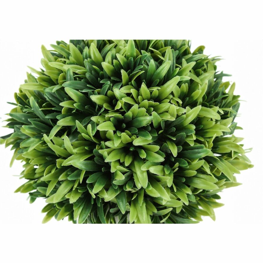 Monarch Specialties Artificial Plant - 3pcs / 5"H Grass in a 3" Grey Pot - I9589