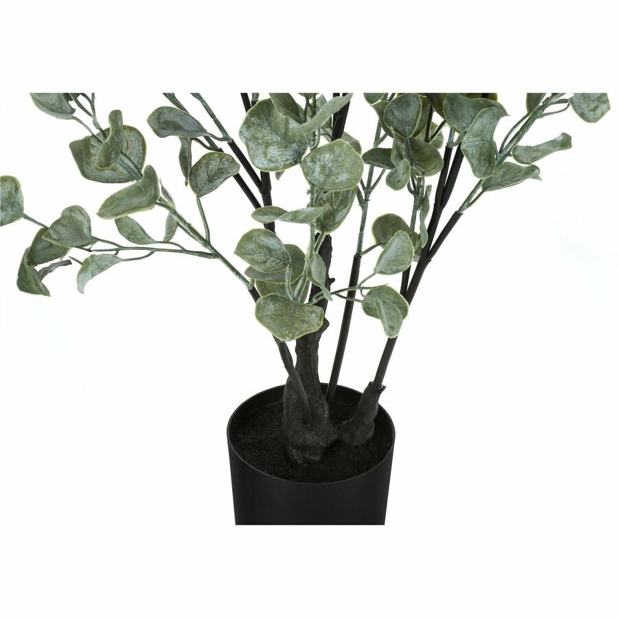 Monarch Specialties Artificial Plant - 35"H / Indoor Eucalyptus in a 5" Pot - I9562