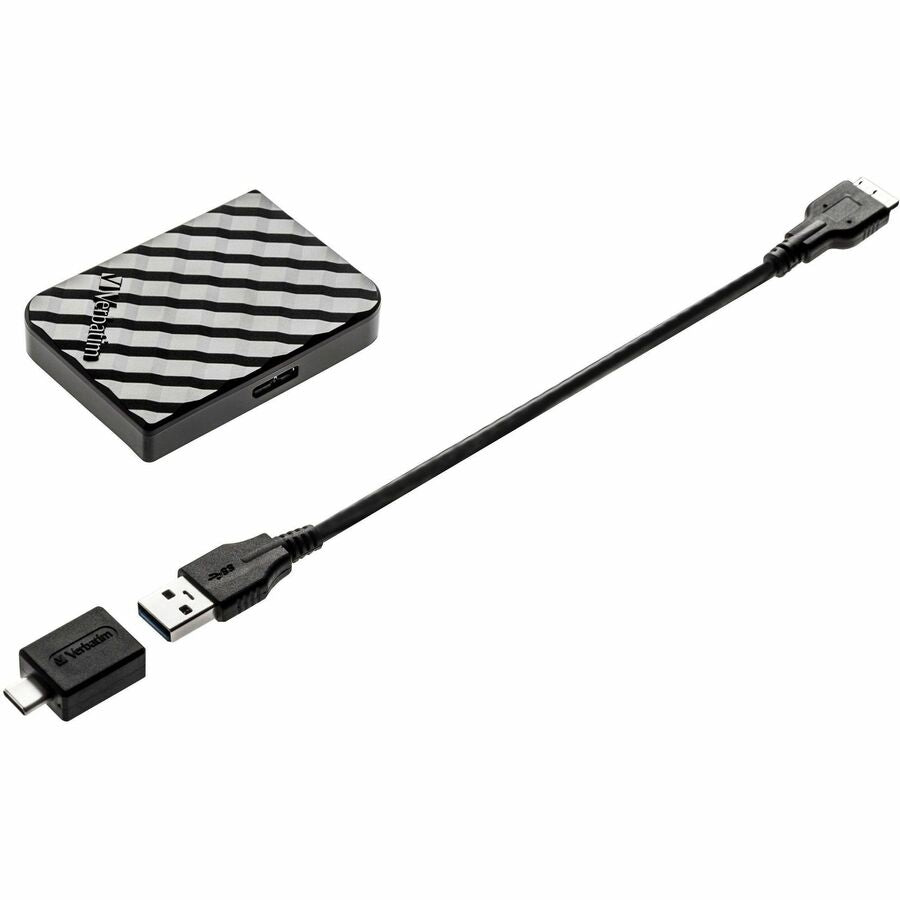 Verbatim Store 'n' Go 1 TB Portable Solid State Drive - External - Black - 53237