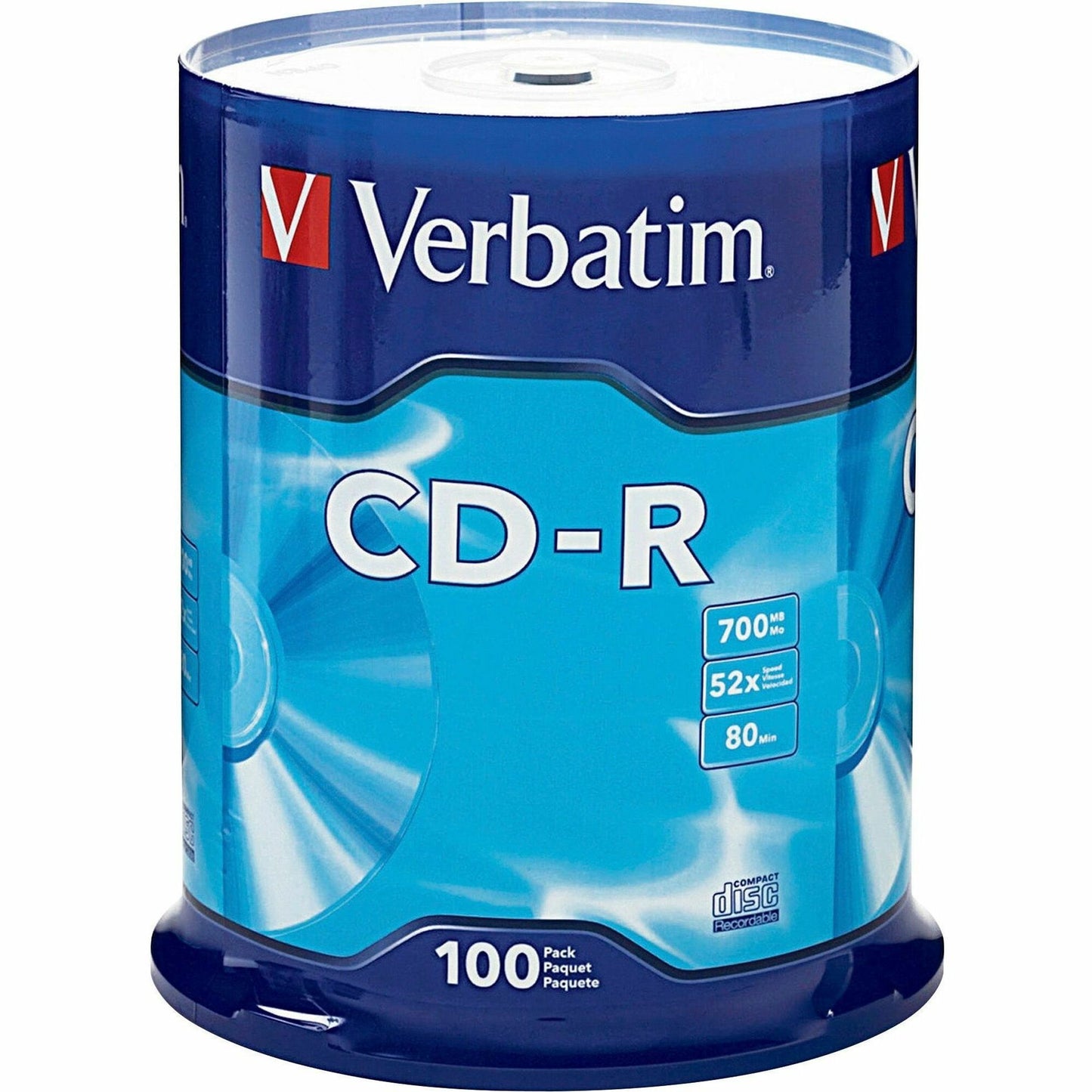 Verbatim 94554 CD Recordable Media - CD-R - 52x - 700 MB - 100 / Each