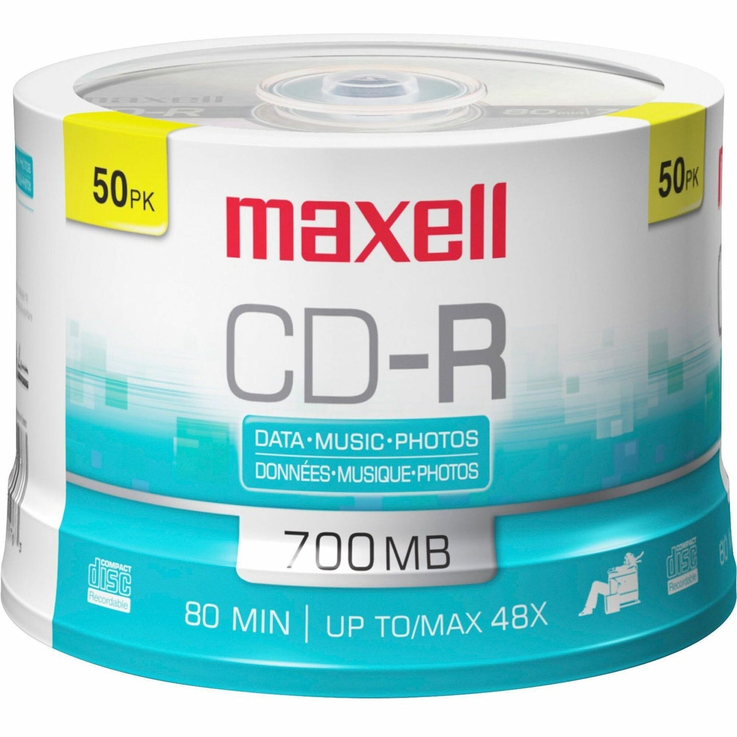 Maxell CD Recordable Media - CD-R - 48x - 700 MB - 50 / Each