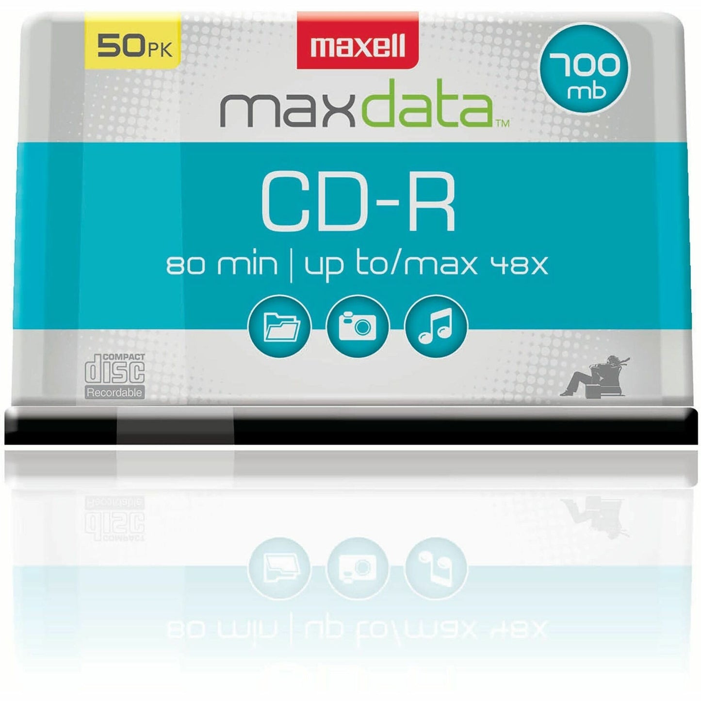 Maxell CD Recordable Media - CD-R - 48x - 700 MB - 50 / Each