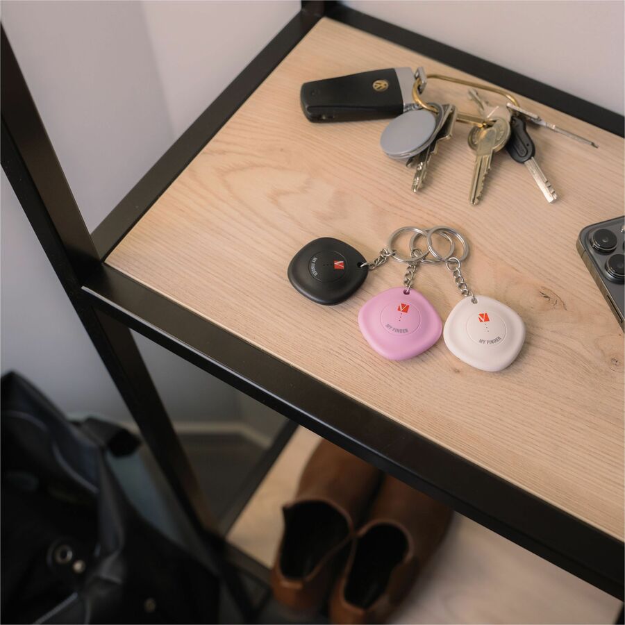Verbatim My Finder Bluetooth Tracker 3Pk - Black, White, Purple - 32132