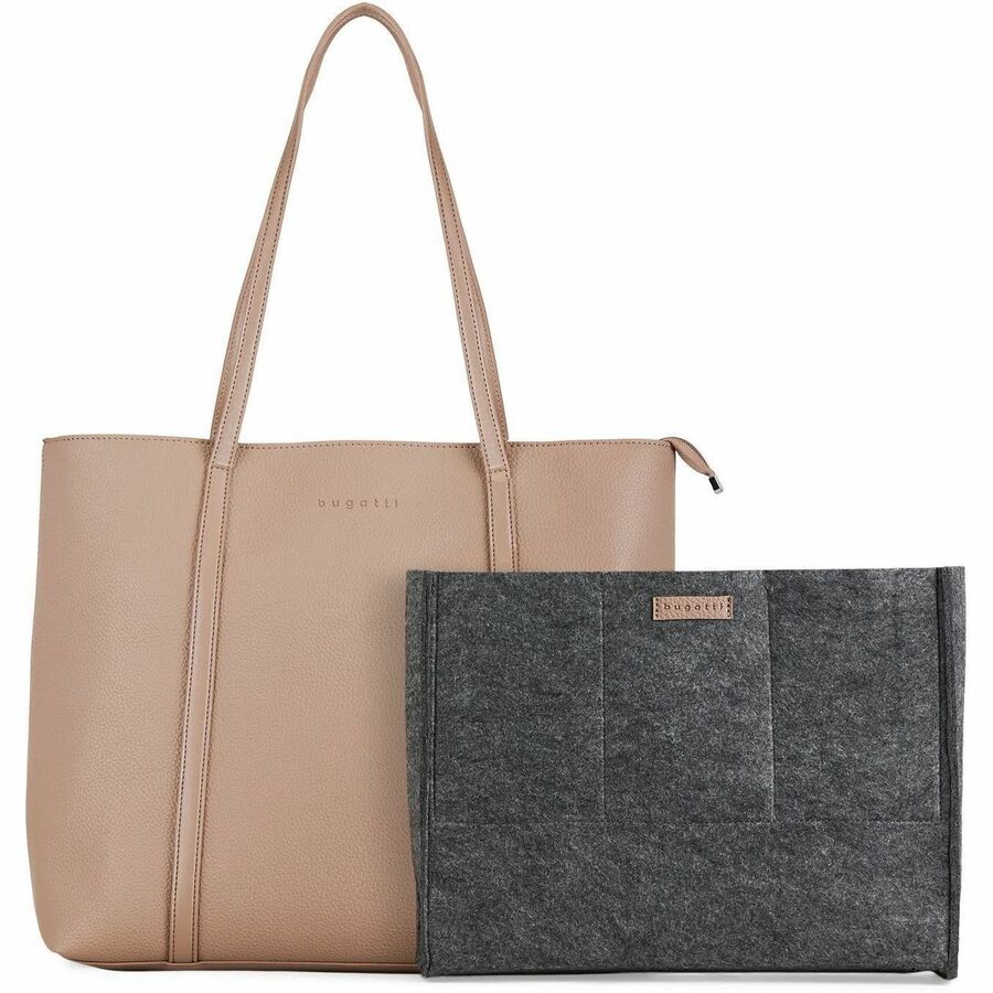 bugatti Pure Carrying Case (Tote) for 14" Notebook, Tablet, Key - Taupe - LBG5054BU-TAUPE